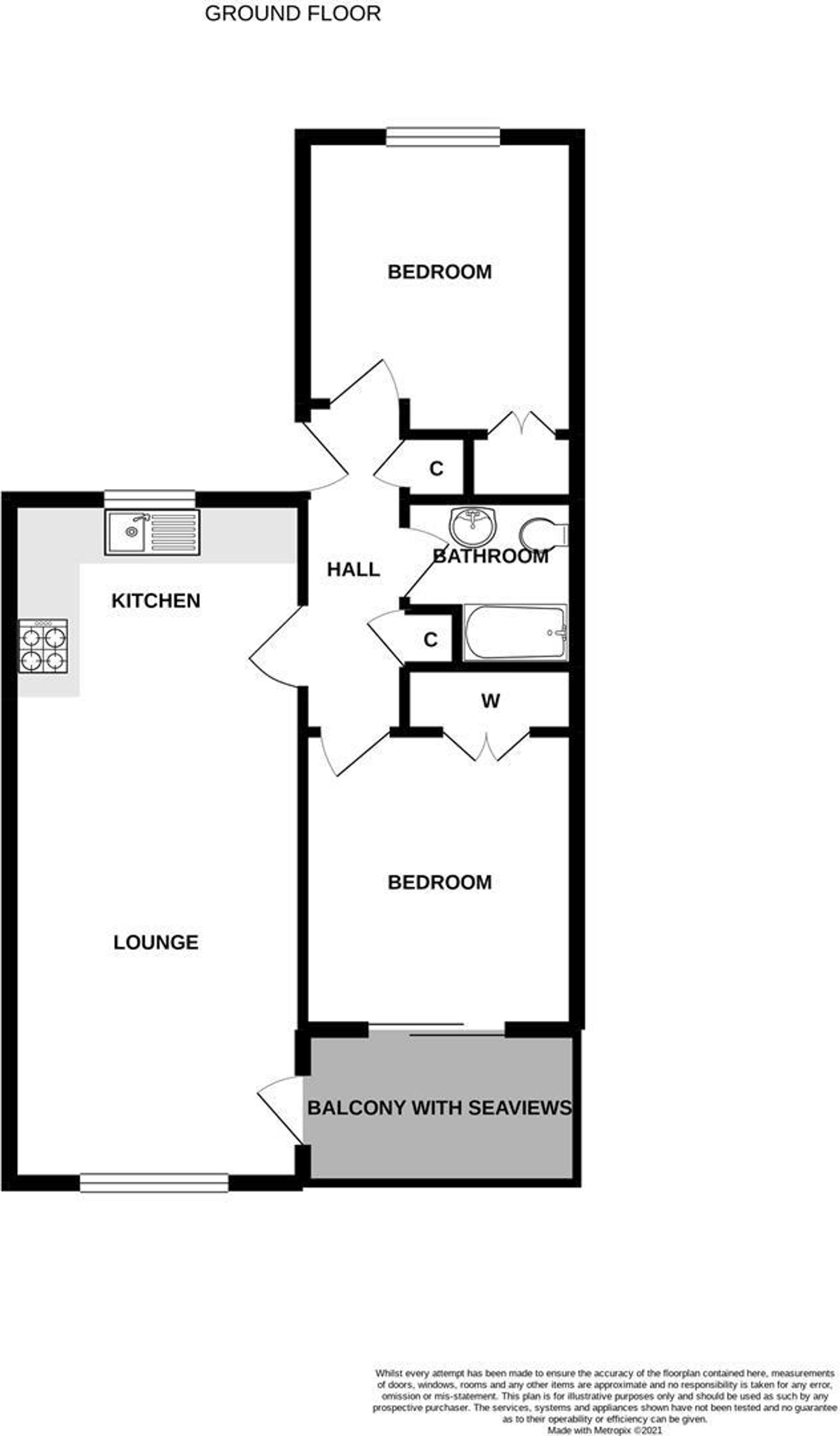 15 Watersedge Apts Esplanade Road, Newquay, Newquay floorplan