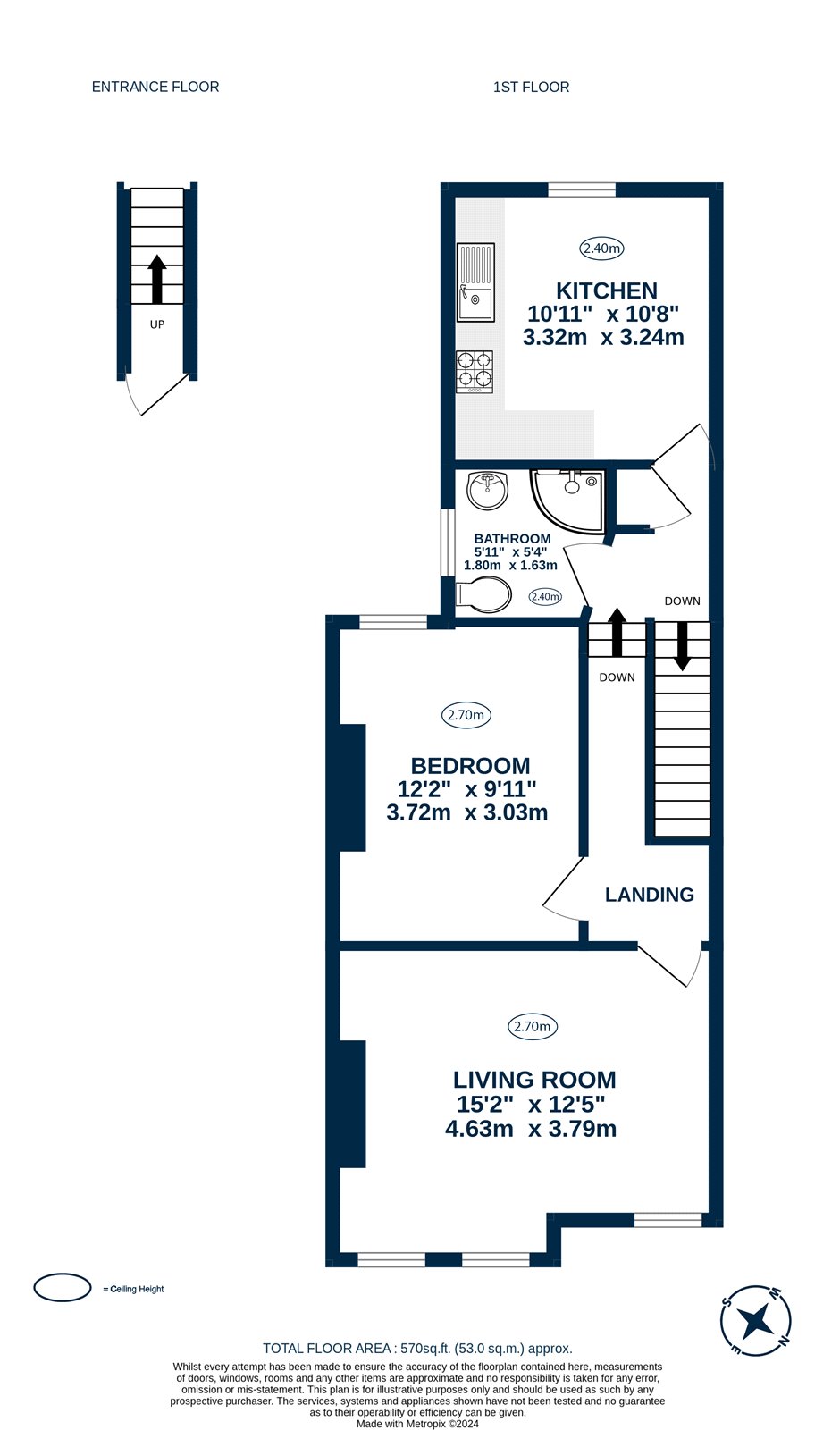 42b, Brenthurst Road, London floorplan