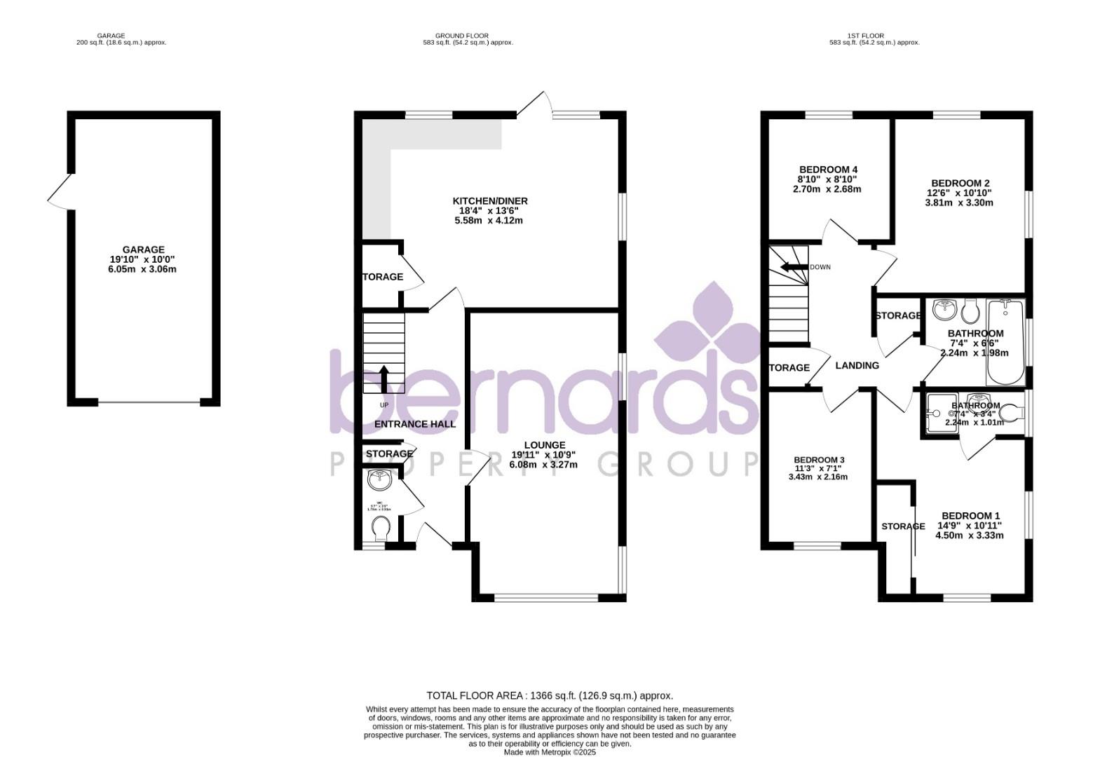 3, Parlour Way, Portsmouth floorplan