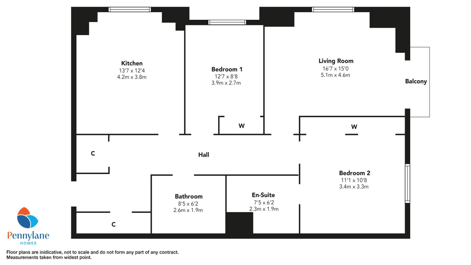 Flat 3/2 5 Cedarwood Gardens, Bishopton, Bishopton floorplan