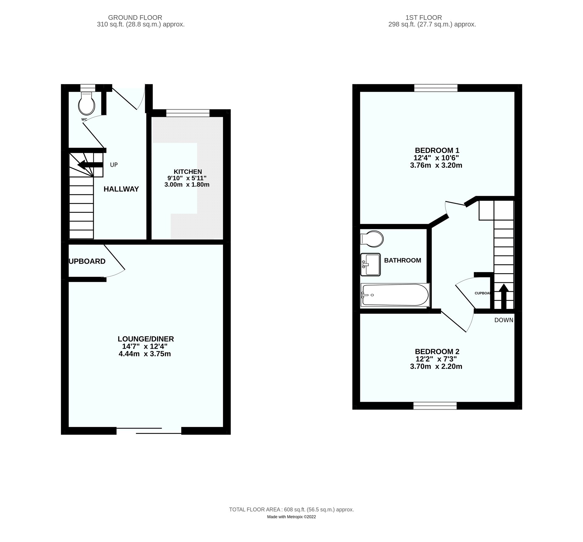 Louville Close, Goodrington, Paignton, Devon TQ4, 2 bedroom terraced