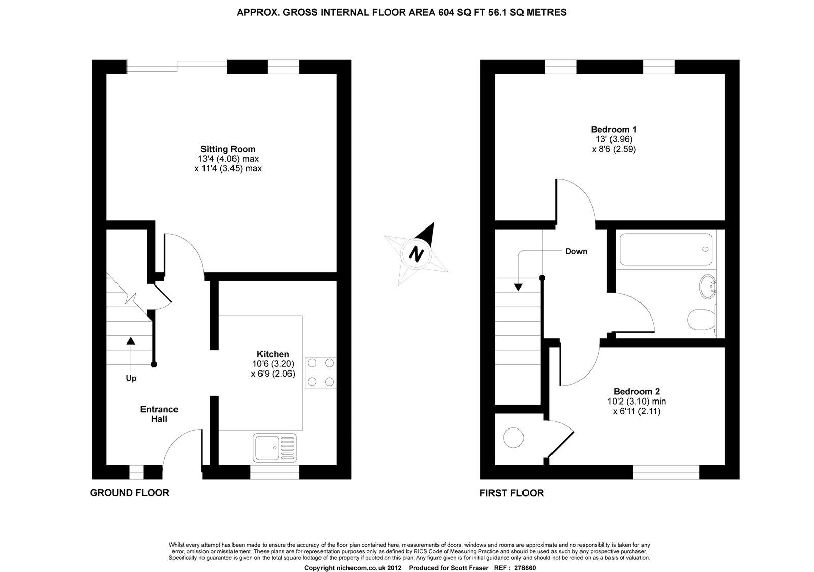 2 Bedrooms Semi-detached house to rent in Woodman Court, Cross Street, St Clements, Oxford OX4