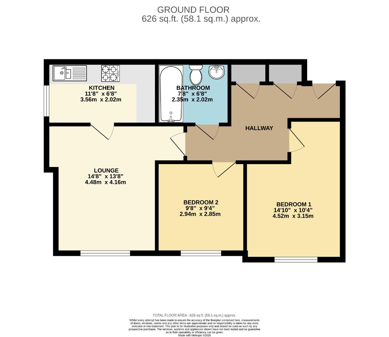 Barlow Moor Road, Chorlton floorplan