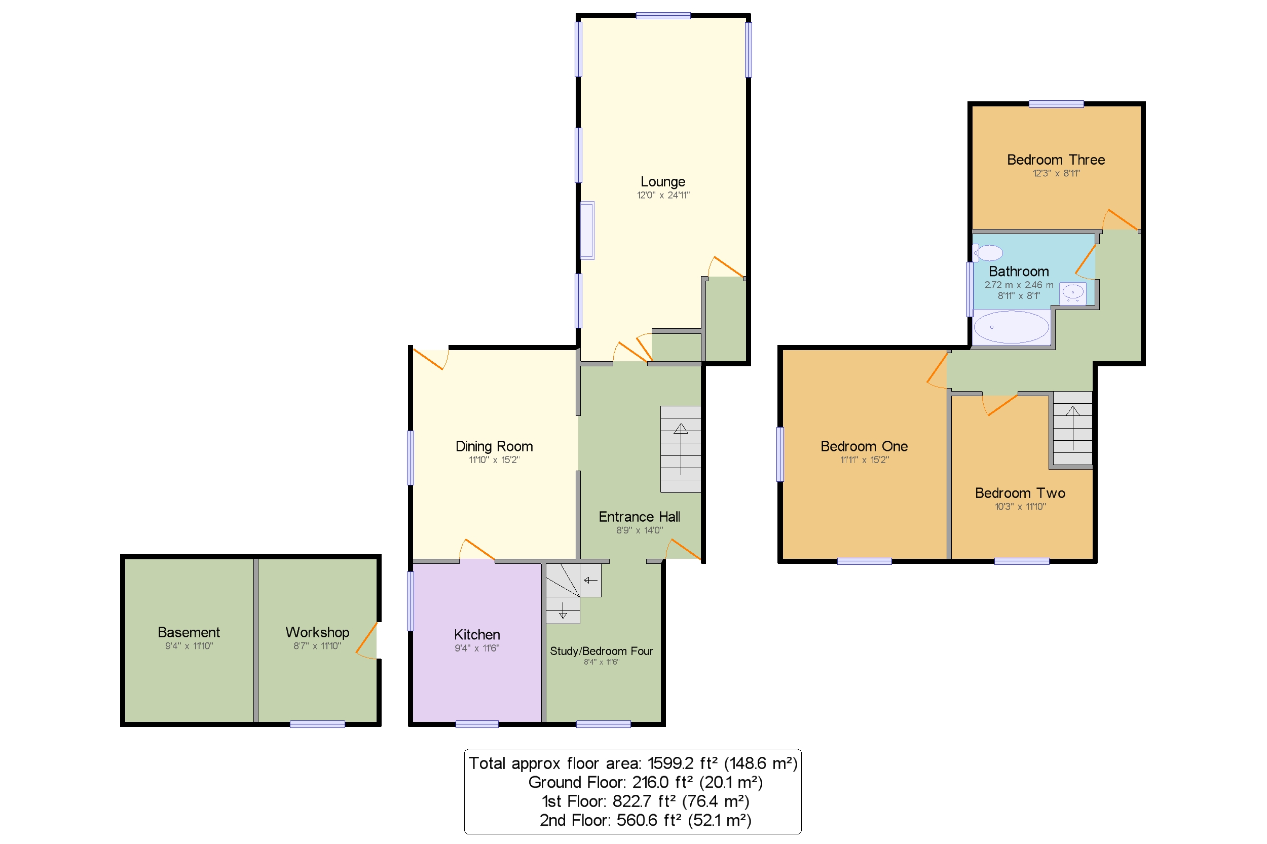 Elly Bank,, Redmoor Lane, High Peak floorplan