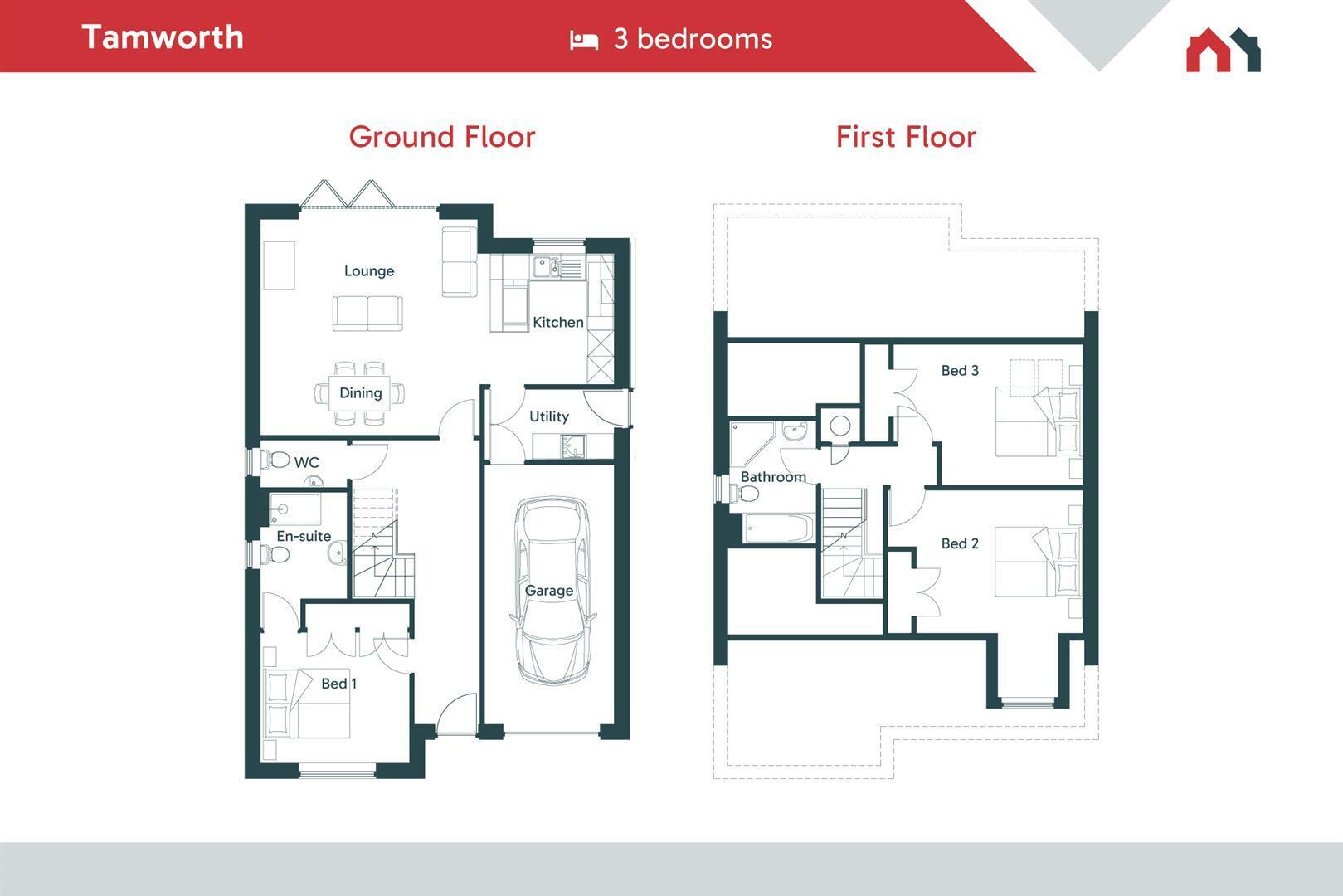 The Tamworth, Tenford Lane, Upper Tean floorplan
