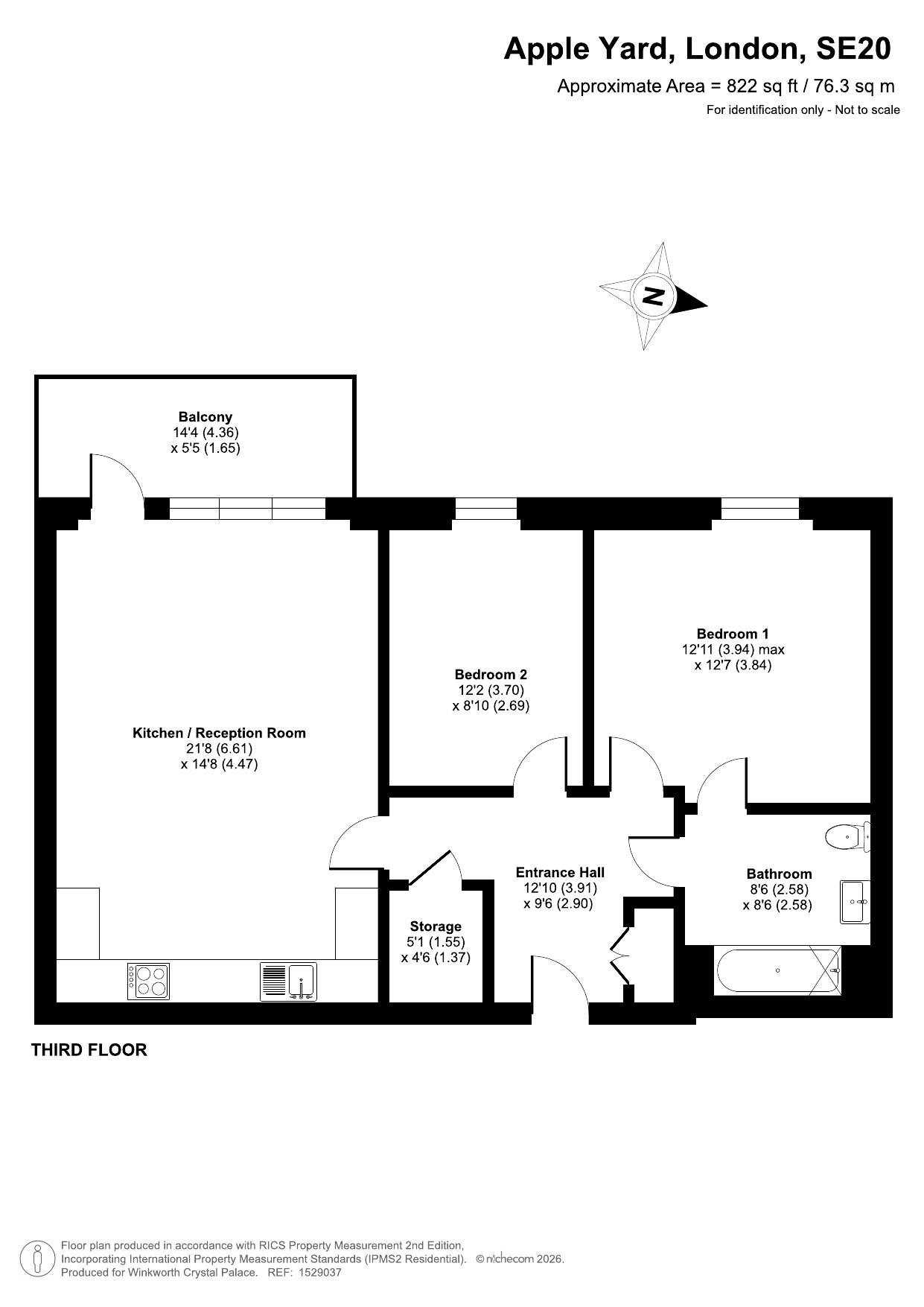 Apple Yard, London floorplan