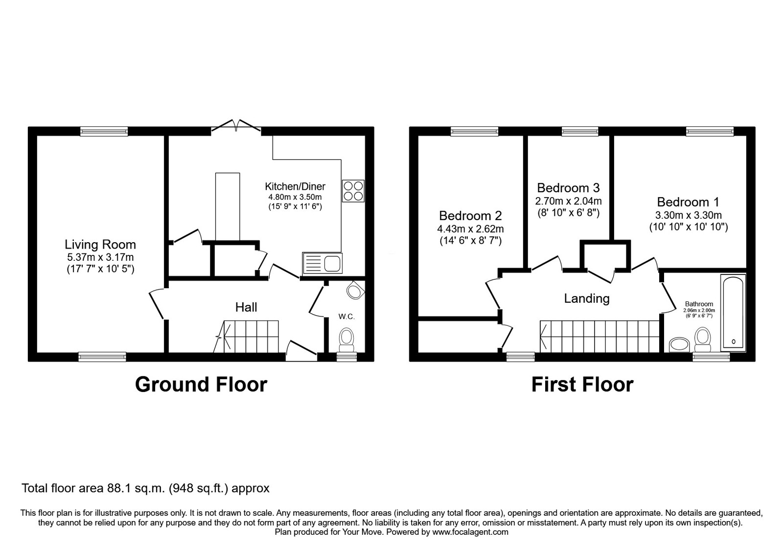 8, Feltons, Lancashire floorplan