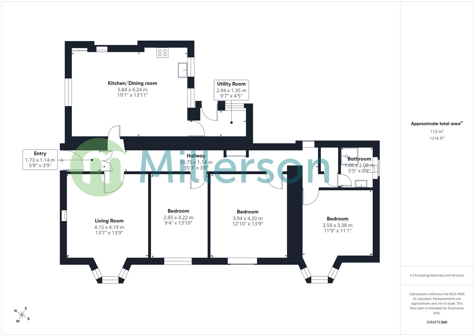 Chy-An-Scol, Maynes Row, Camborne floorplan