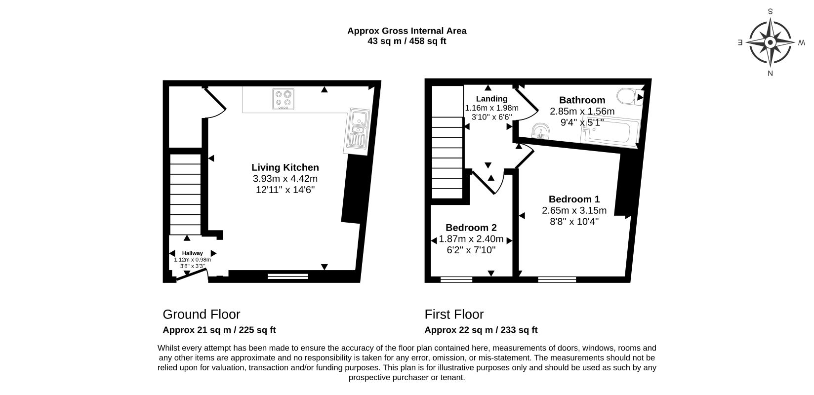 537, Manchester Road, Huddersfield floorplan