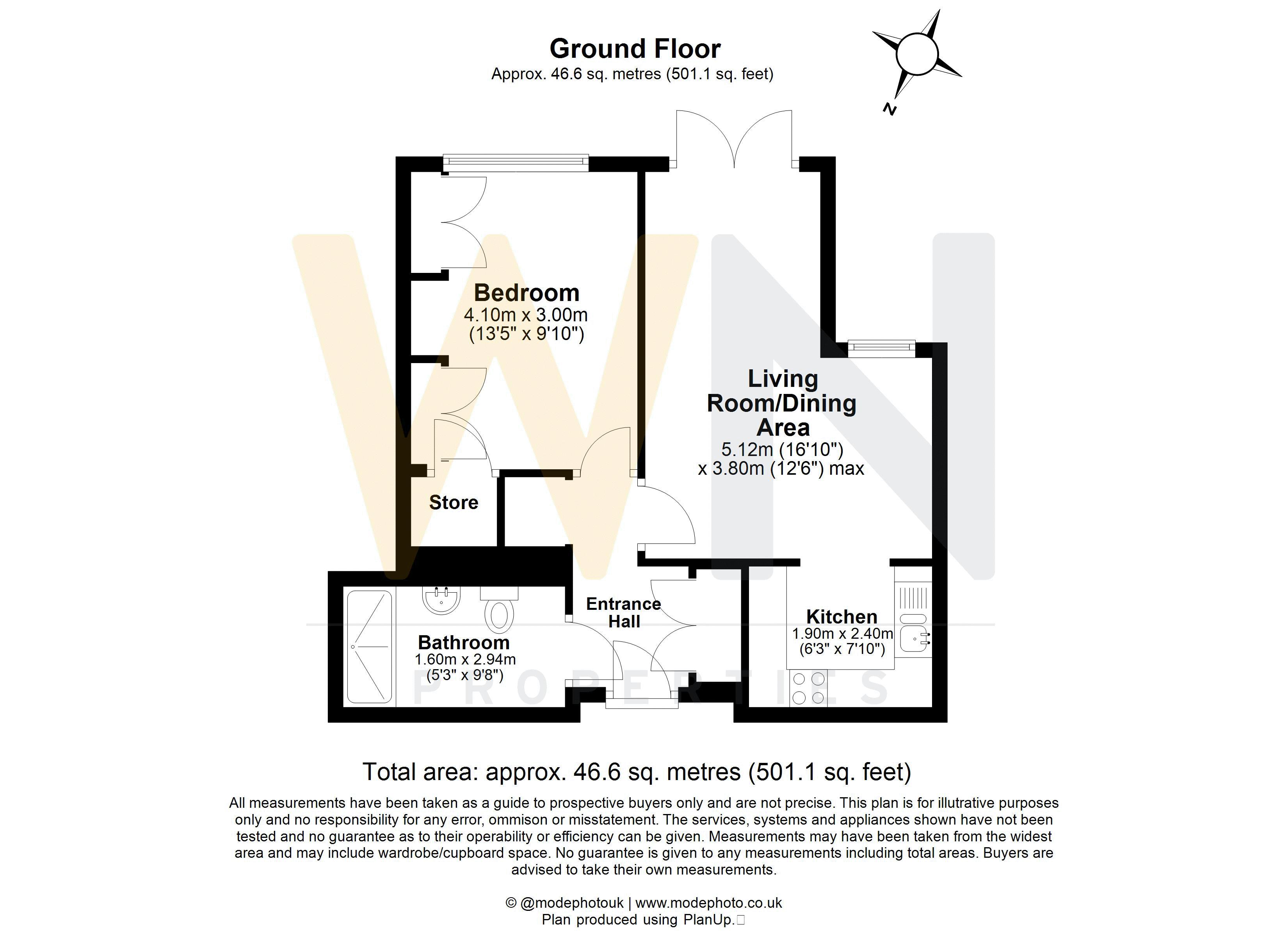 4 Sawyers Court, Chelmsford Road, Brentwood floorplan