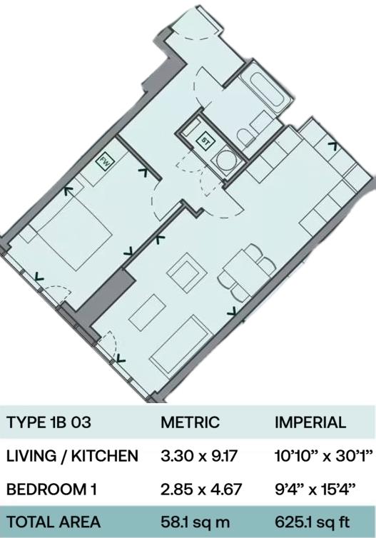 51 Great Jackson Street, Manchester floorplan