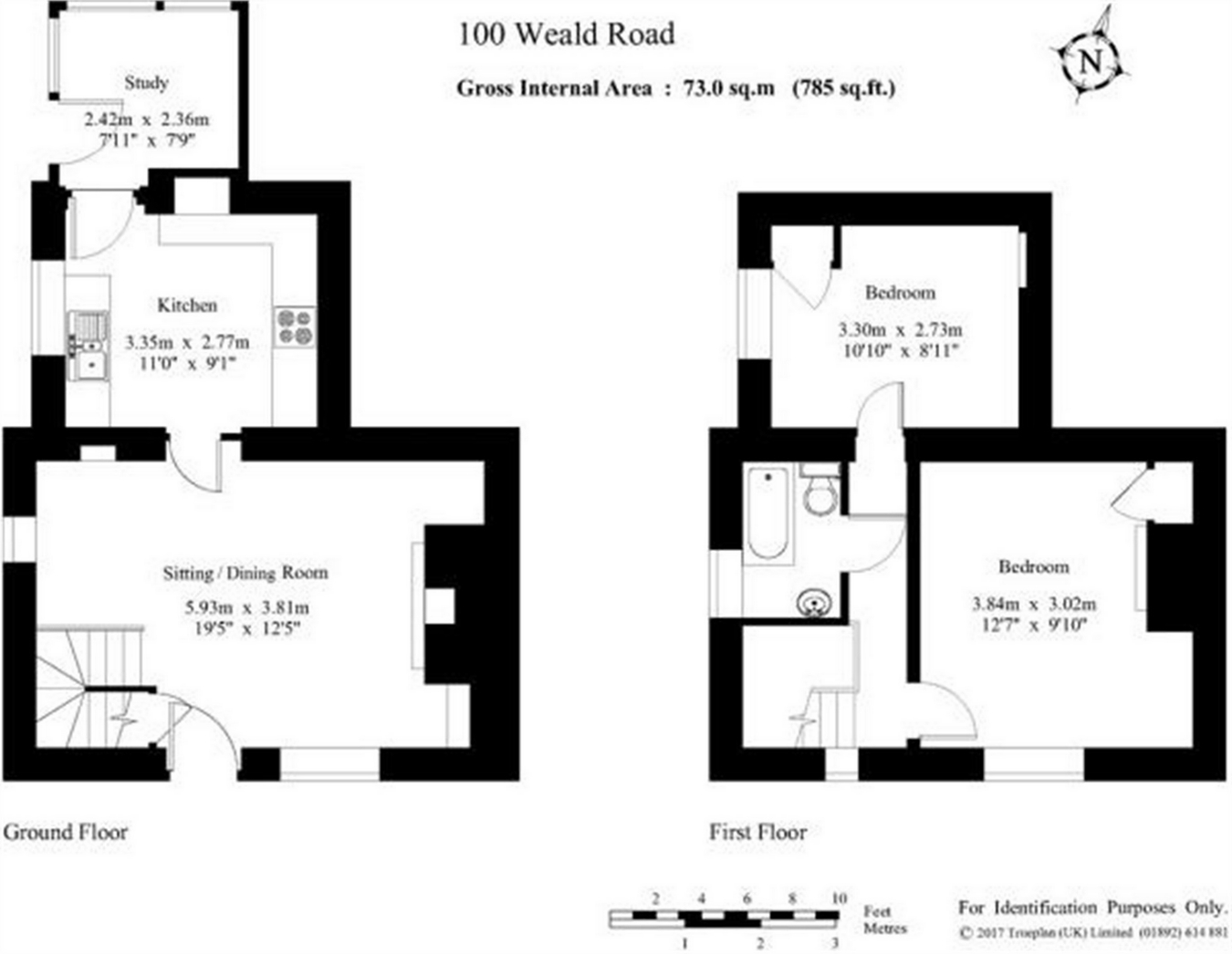 2 Bedrooms End terrace house for sale in 100 Weald Road, Sevenoaks, Kent TN13