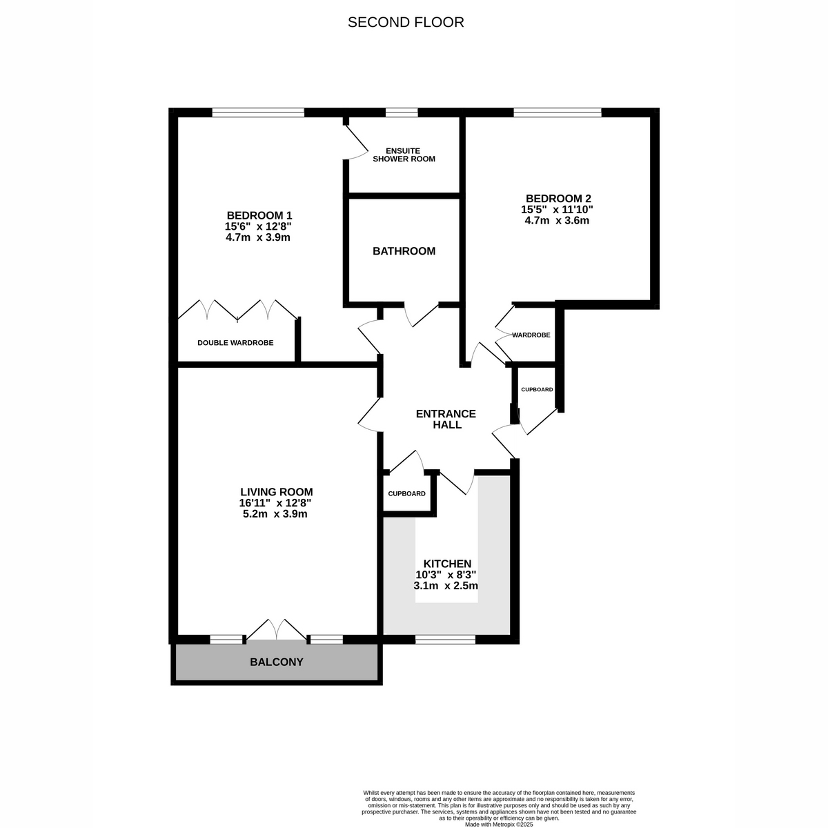 11 River Oaks Apartments, Beachy Head View, St. Leonards-on-sea floorplan