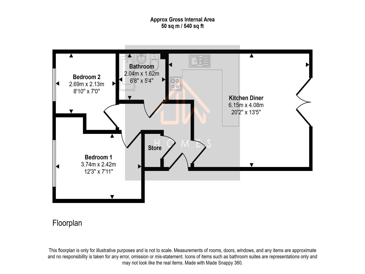 Hall Street, Blackwood floorplan