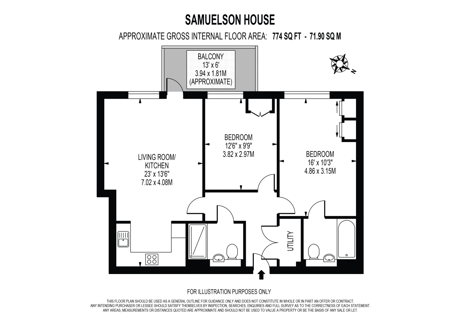 Samuelson House, Greenview, Southall floorplan
