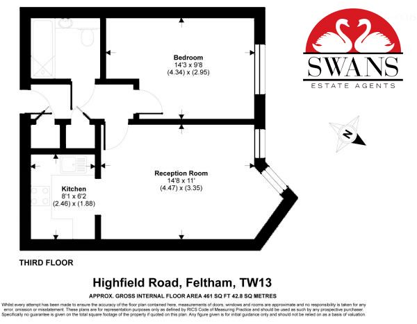 1 Bedrooms Flat for sale in Berberis House, Highfield Road, Feltham TW13