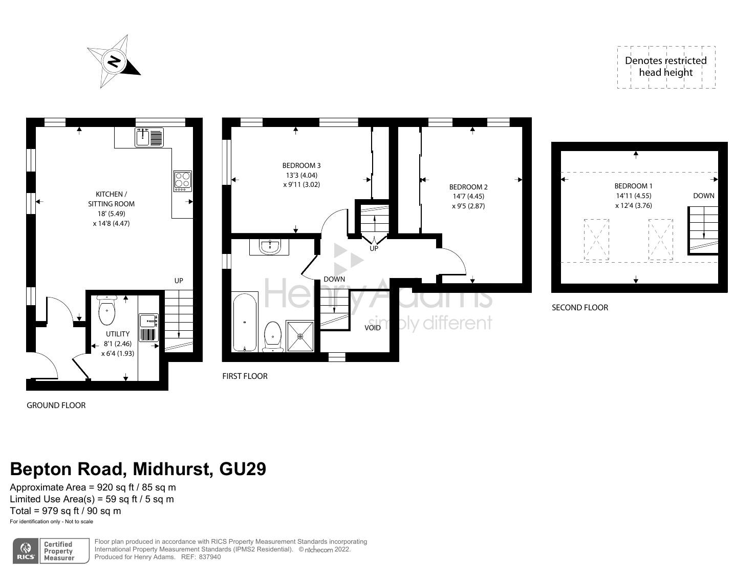 Peachey House, Bepton Road, Midhurst GU29, 3 bedroom terraced house for