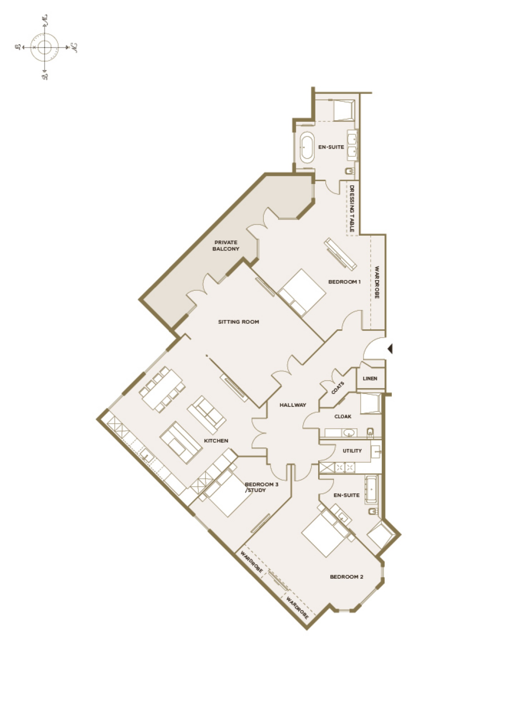 Apartment 4, The Residence, 106, Camlet Way, Hertfordshire floorplan