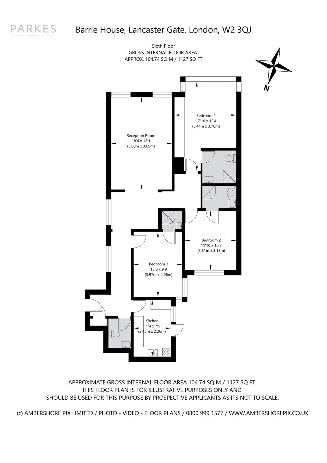 Y27 Barrie House,, Lancaster Gate, London floorplan
