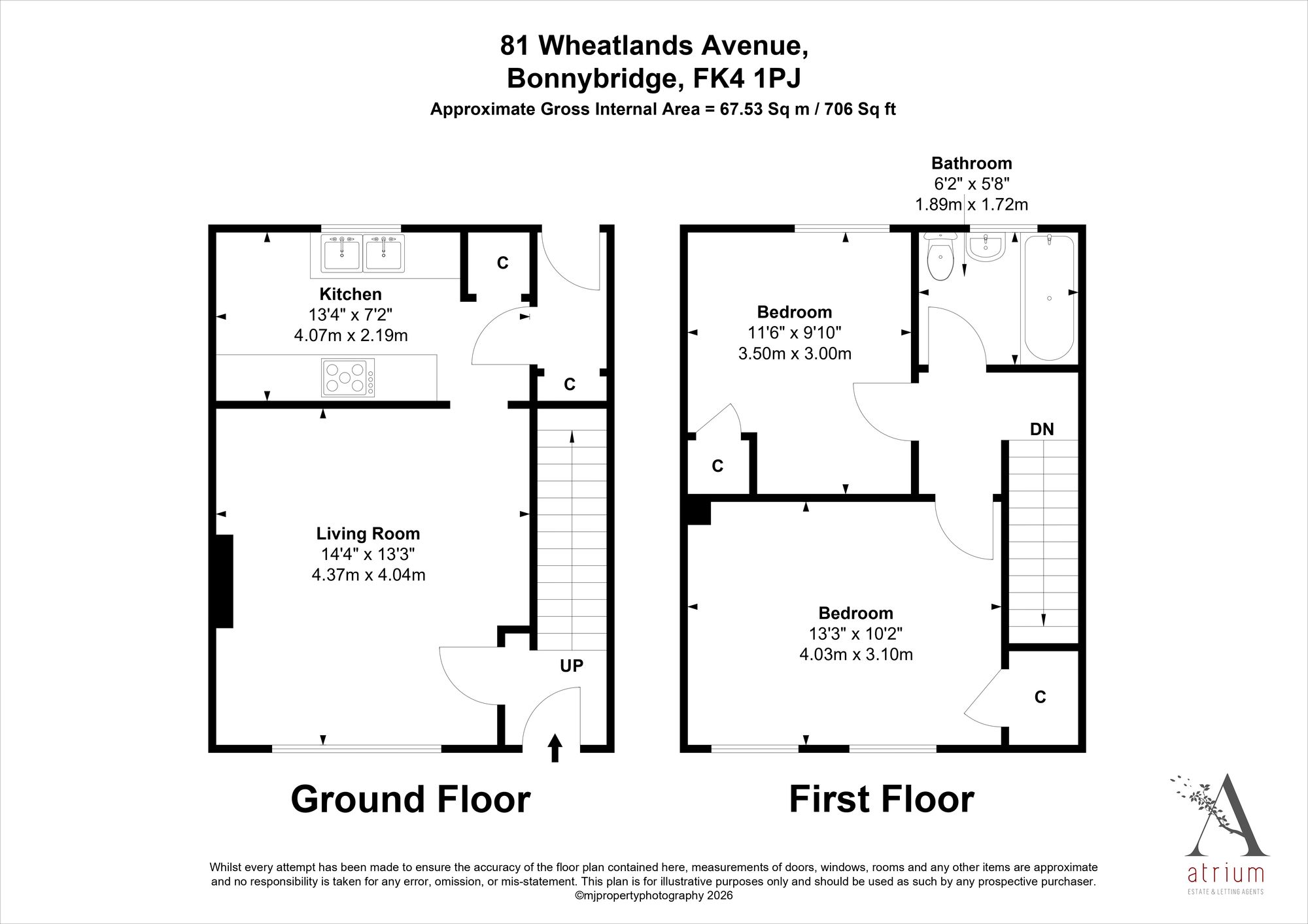 81 Wheatlands Avenue, Bonnybridge floorplan
