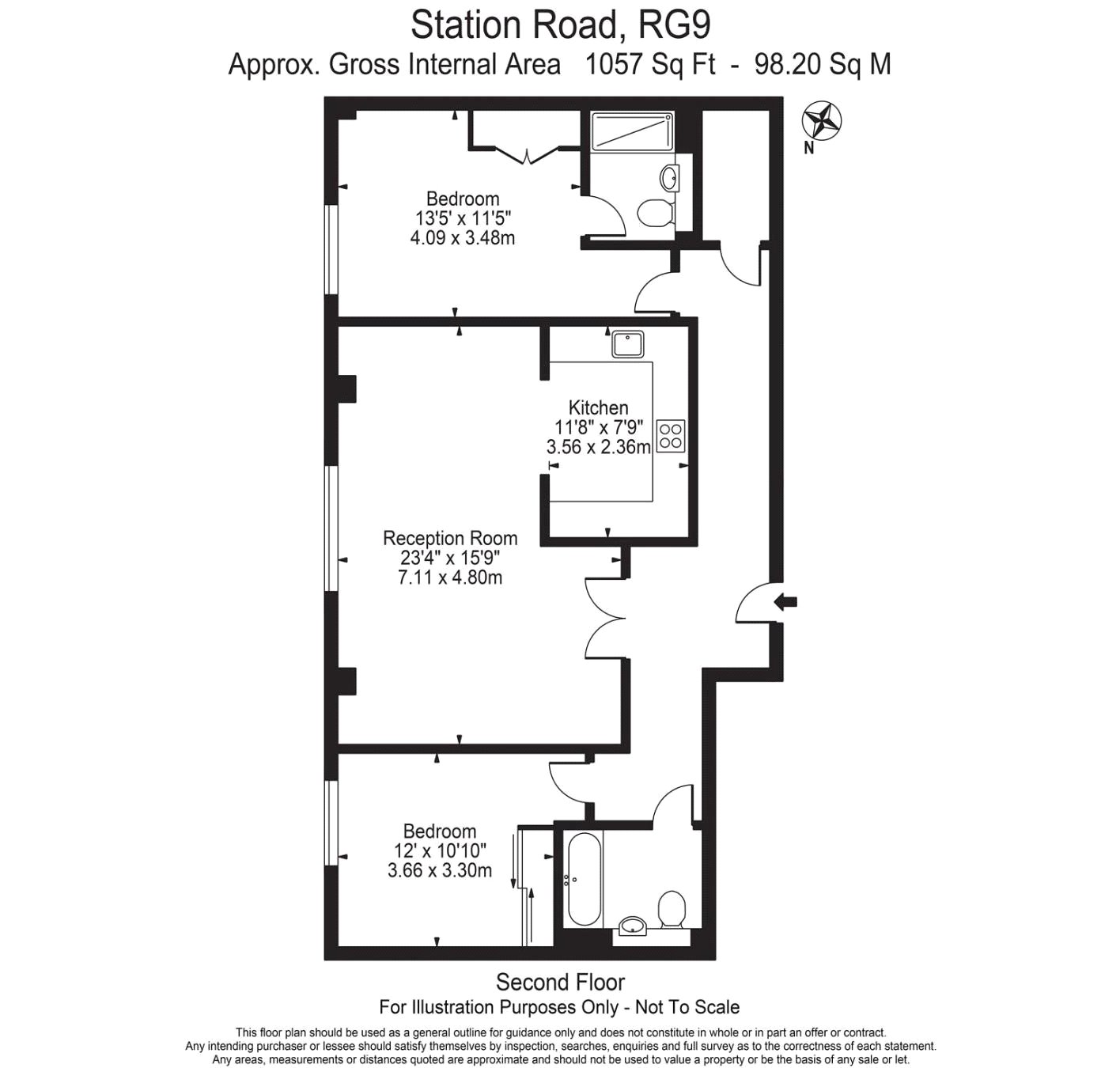 2 Bedrooms Flat to rent in Royal Apartments, Perpetual House, Station Road, Henley-On-Thames, Oxfordshire RG9