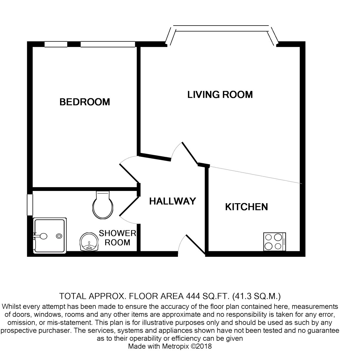 Flat 1, 90, Bitterne Road West, Southampton floorplan
