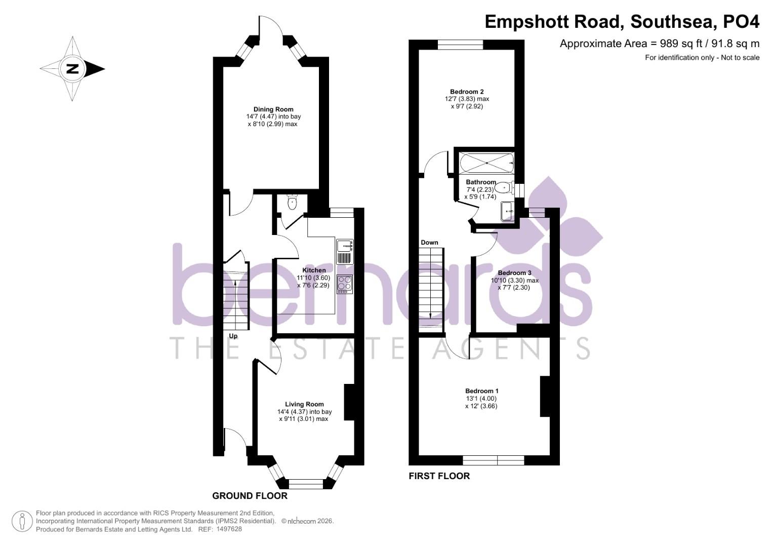 Empshott Road, Southsea floorplan