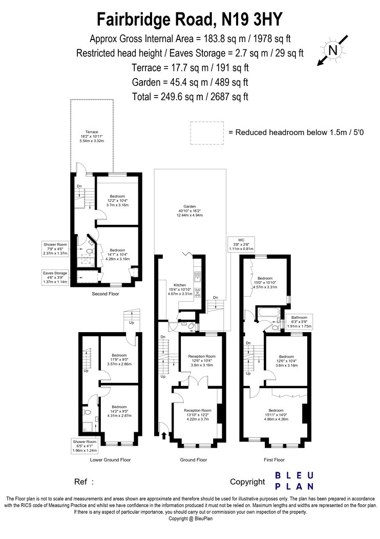 76, Fairbridge Road, London floorplan