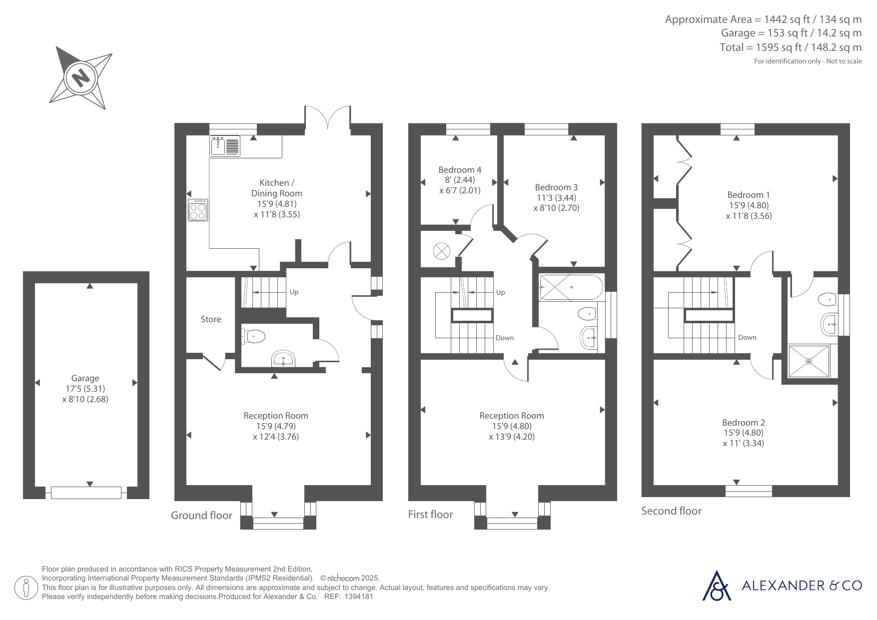 34, Pershore Way, Buckinghamshire floorplan