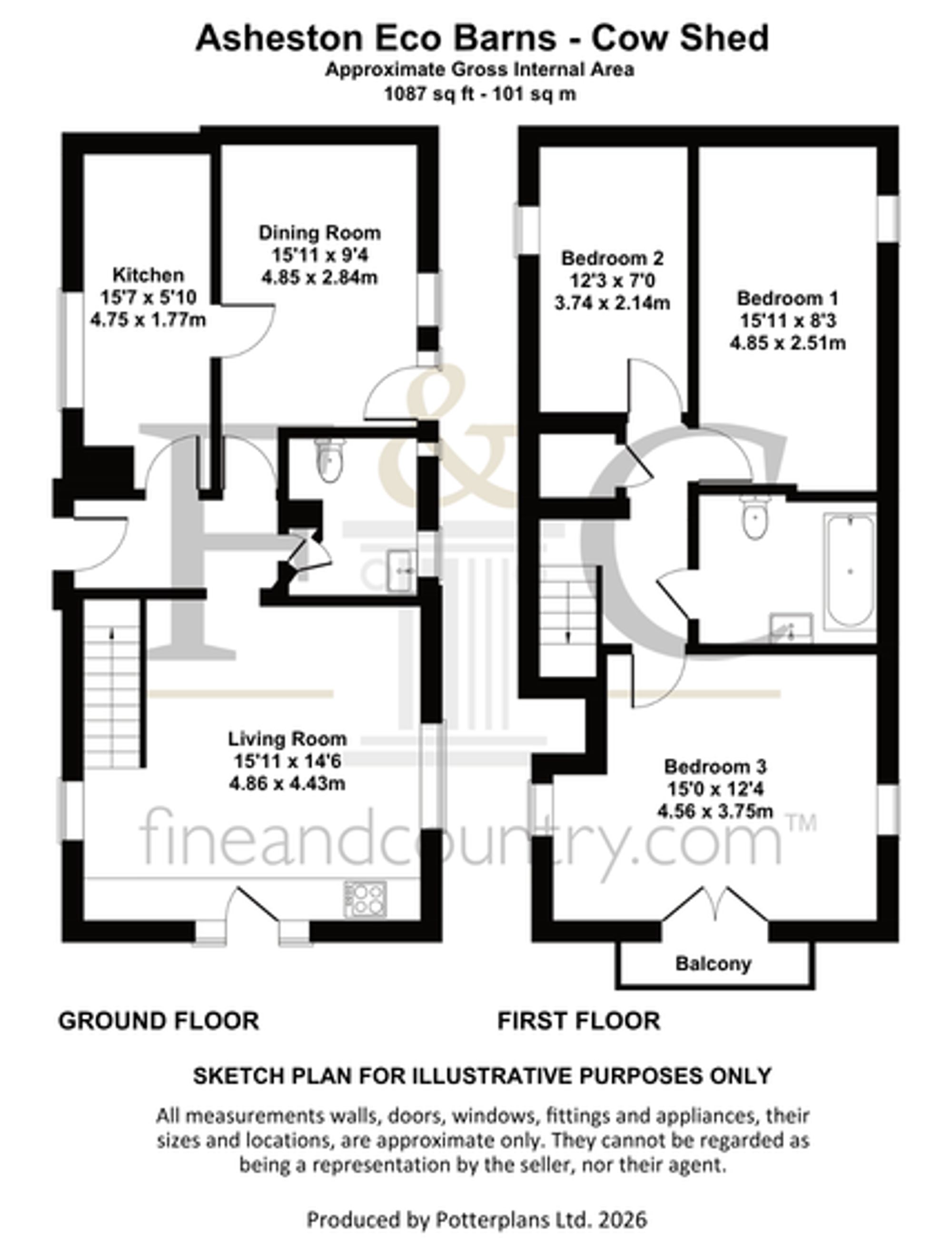 The Cow Shed at Asheston Eco Barns, Pen Y Cwm, Haverfordwest floorplan