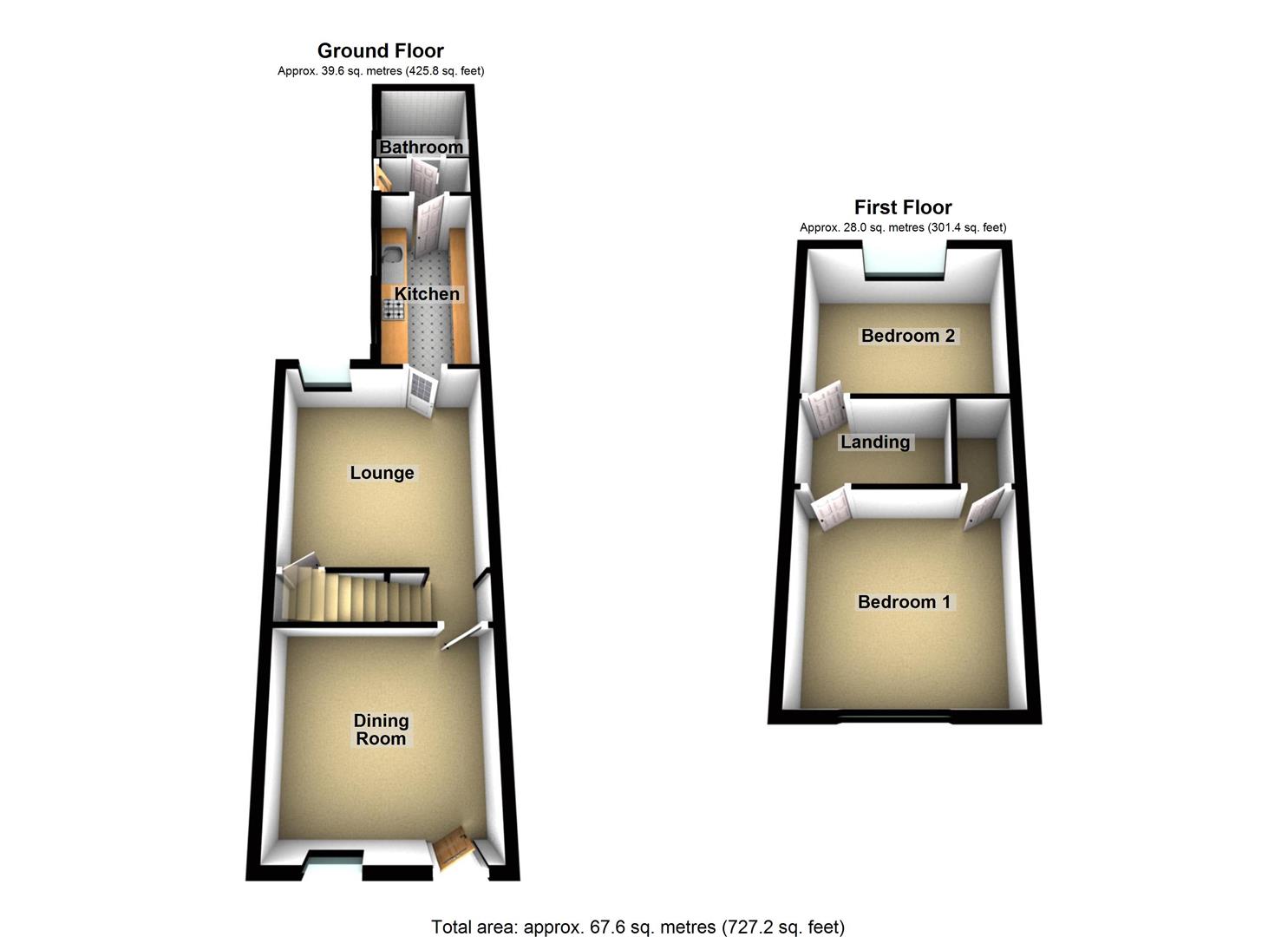 2 Bedrooms Terraced house for sale in Tavistock Street, Luton LU1