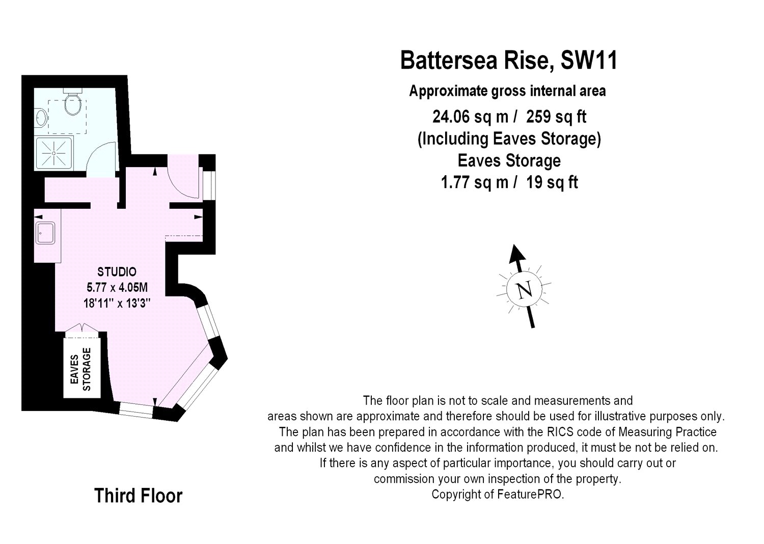 0 Bedrooms Studio to rent in Battersea Rise, London SW11