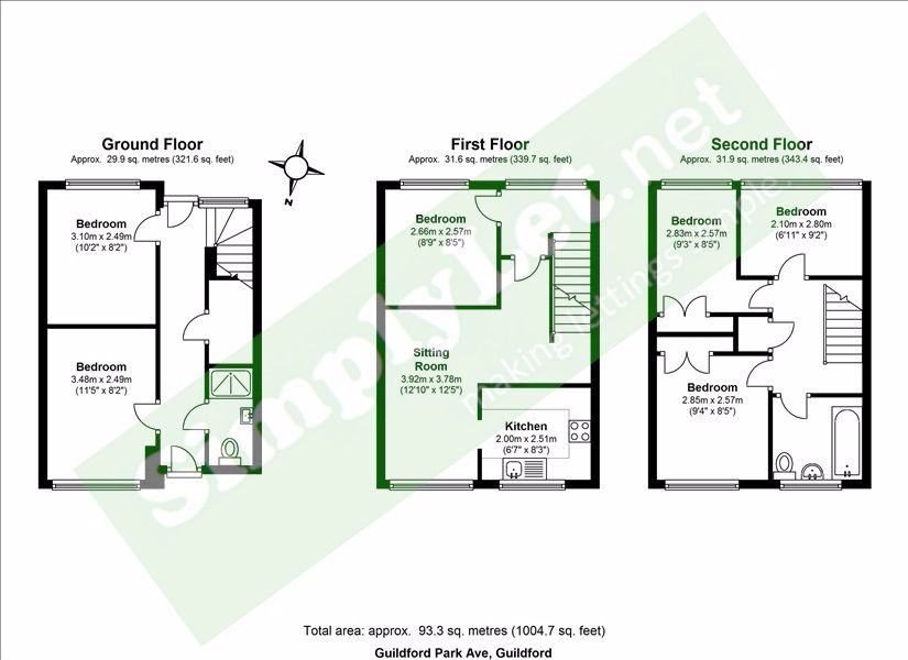 6 Bedrooms Terraced house to rent in Guildford Park Avenue, Guildford GU2