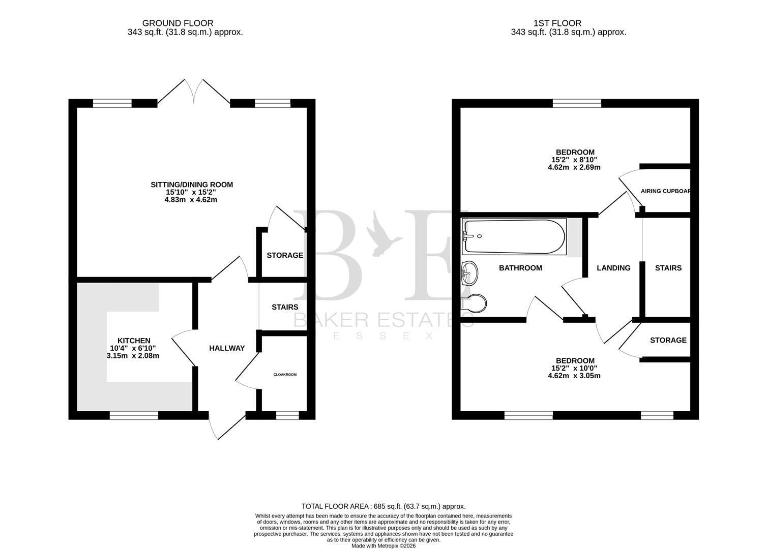 22, Robert Cameron Mews, Colchester floorplan