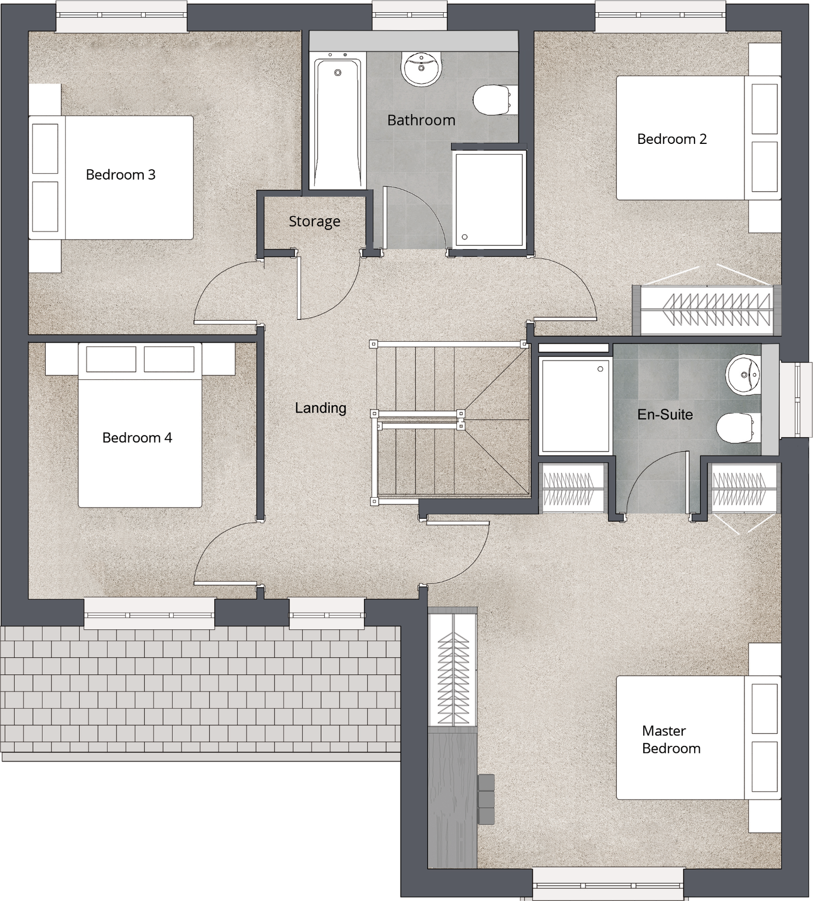 The Hadfield, Middleton St George floorplan