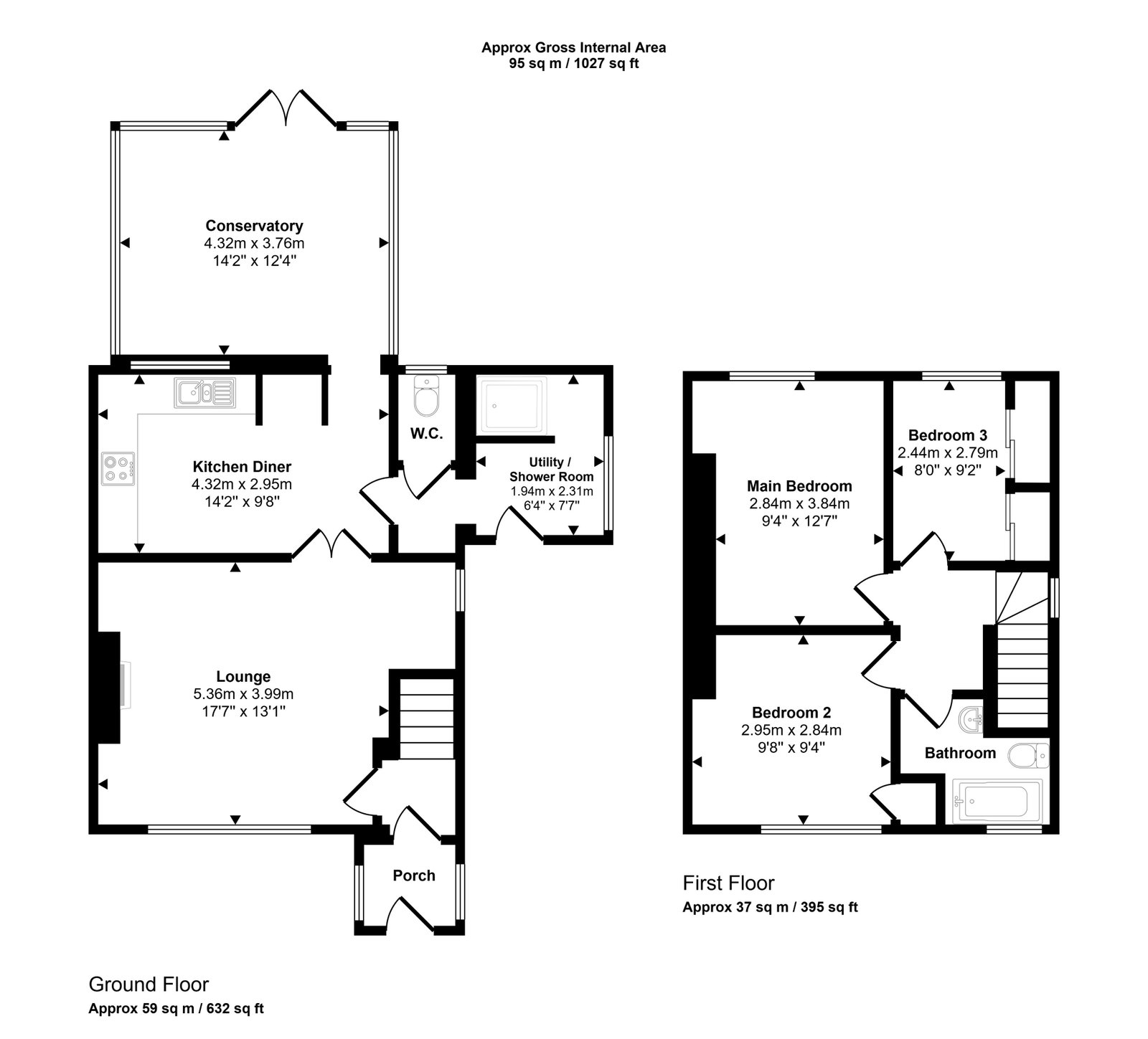 21, Yardley Street, Wednesbury floorplan