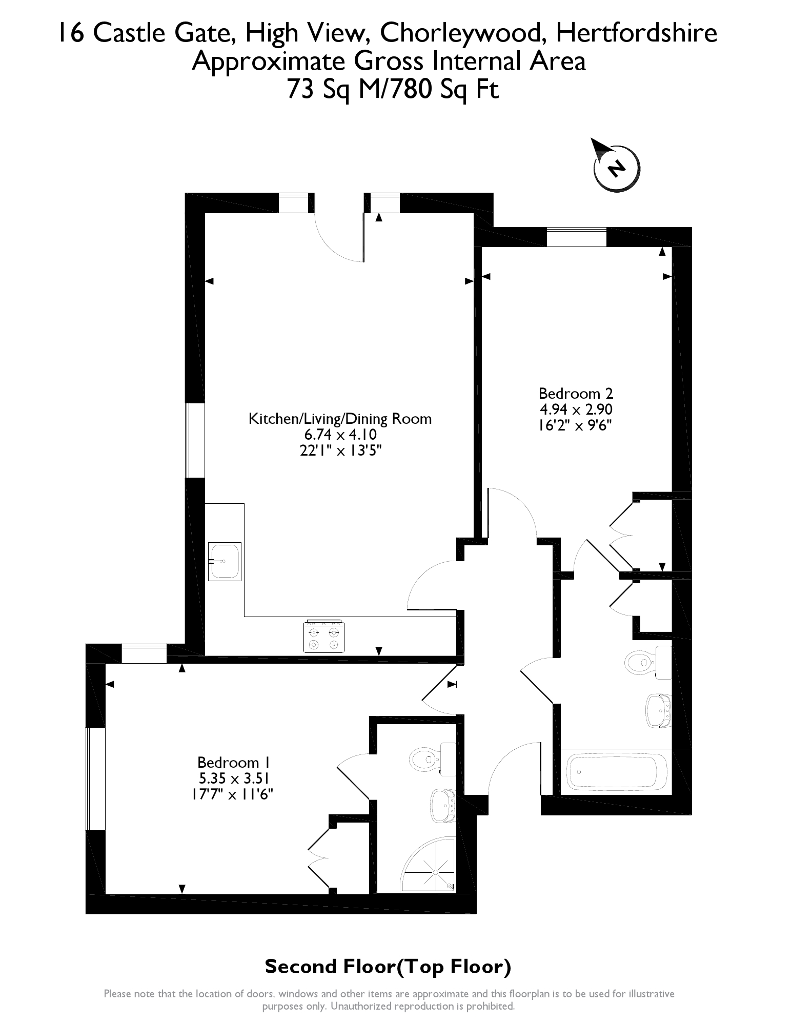 High View, Chorleywood, Rickmansworth WD3, 2 bedroom flat to rent