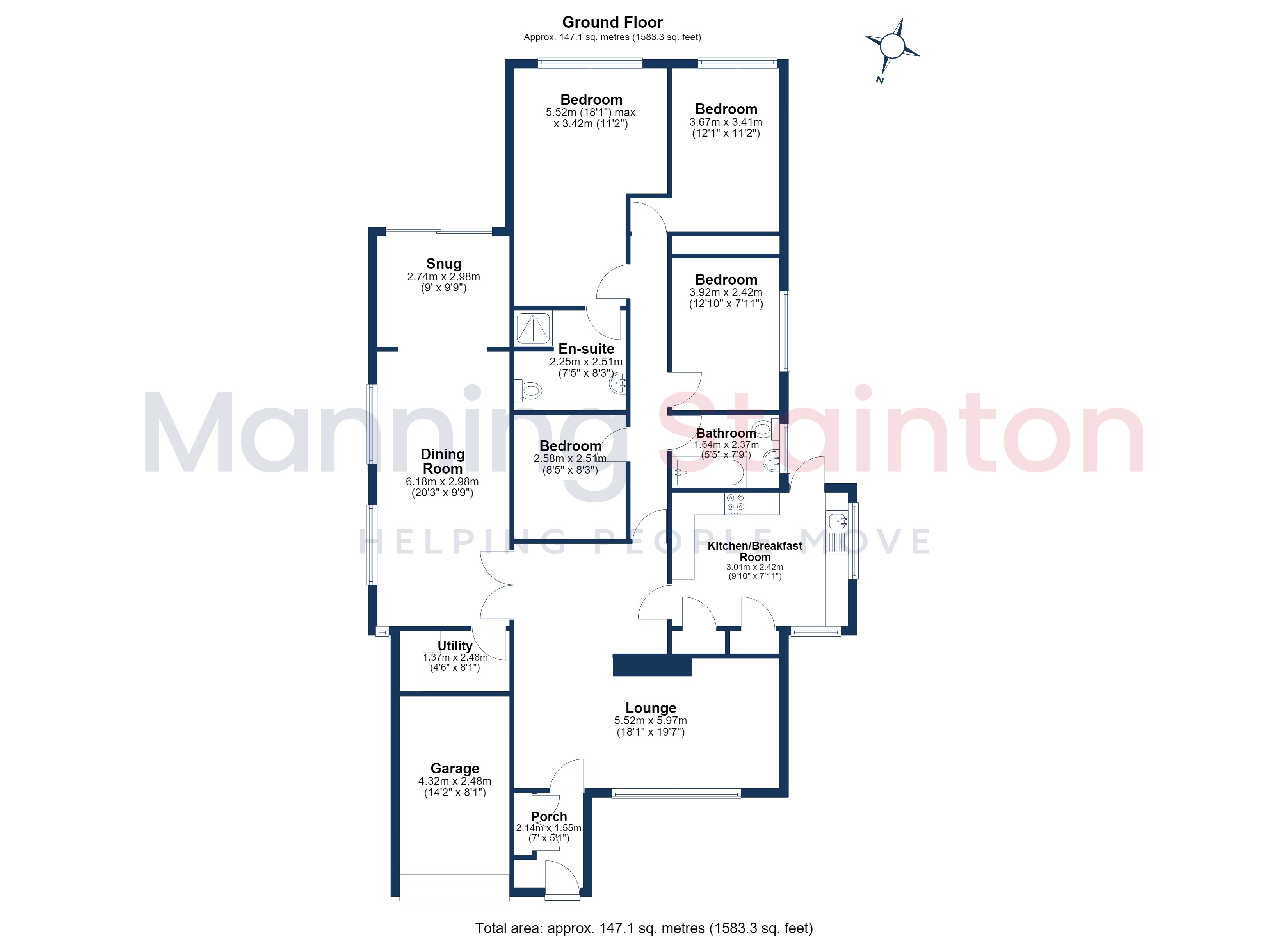 48, Barfield Crescent, West Yorkshire floorplan