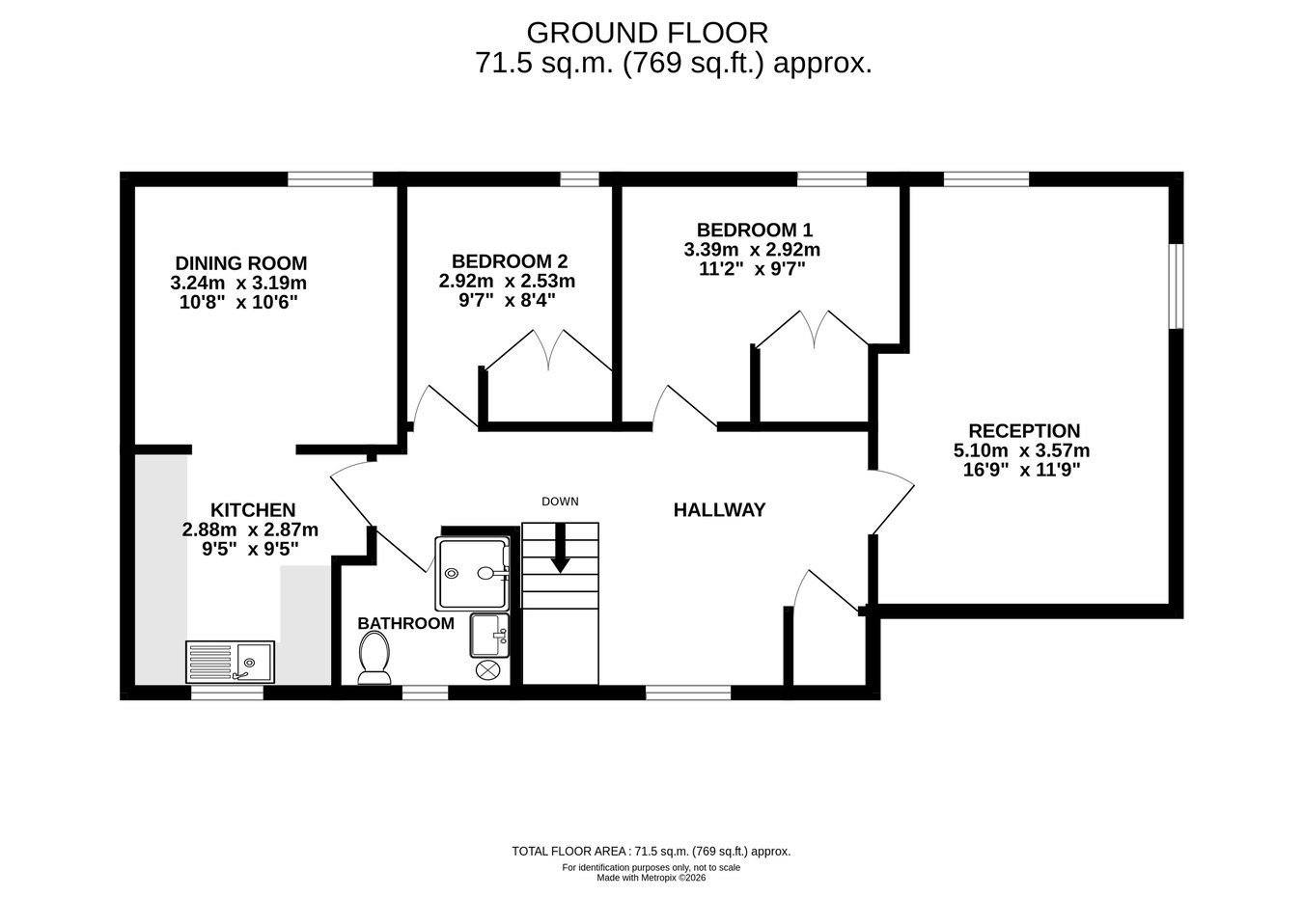 3 Tan Y Bryn, Church Street, Builth Wells floorplan