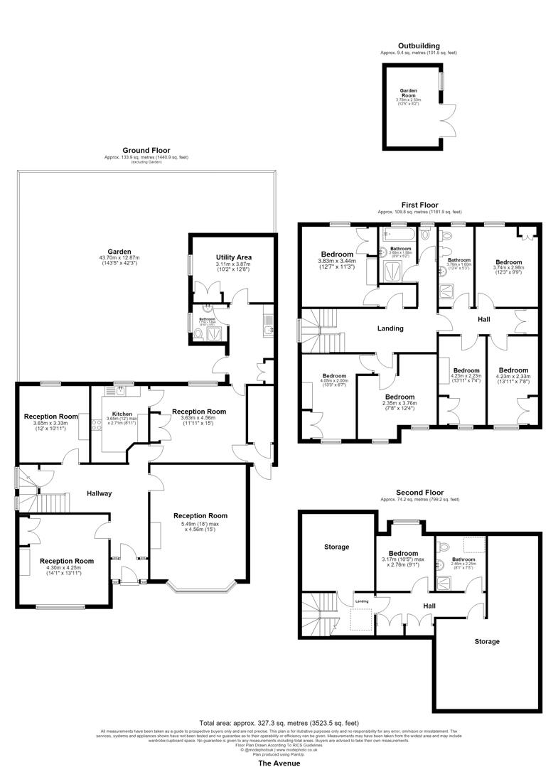 13, The Avenue, Wanstead floorplan