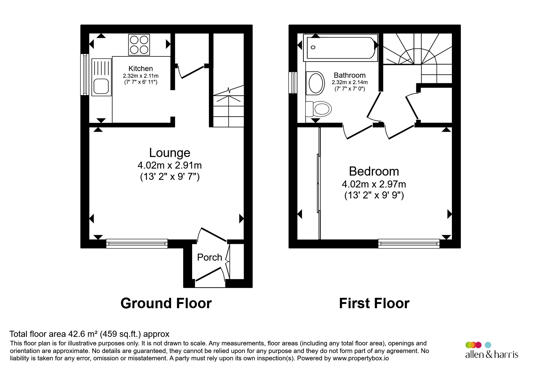 48, Ashfield, Glasgow floorplan