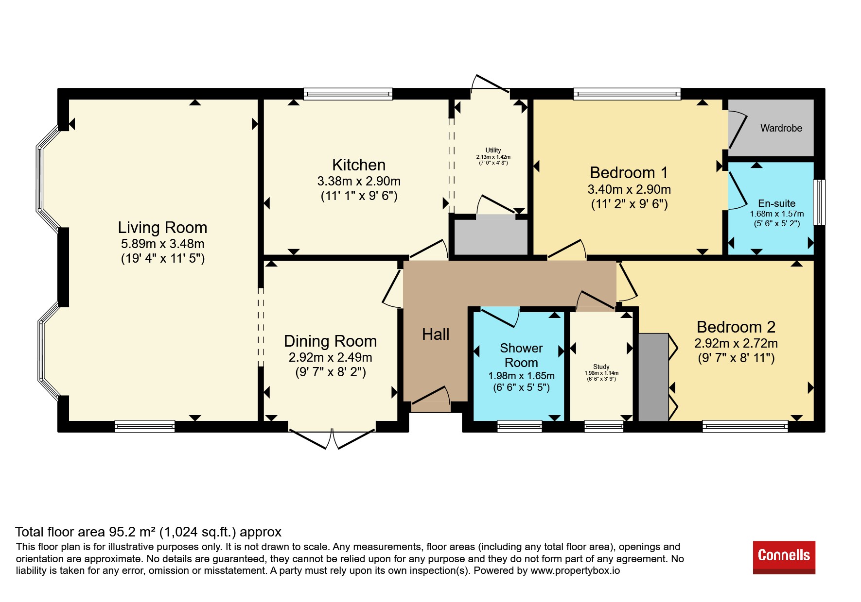 20, Glanvills Close, Exeter floorplan
