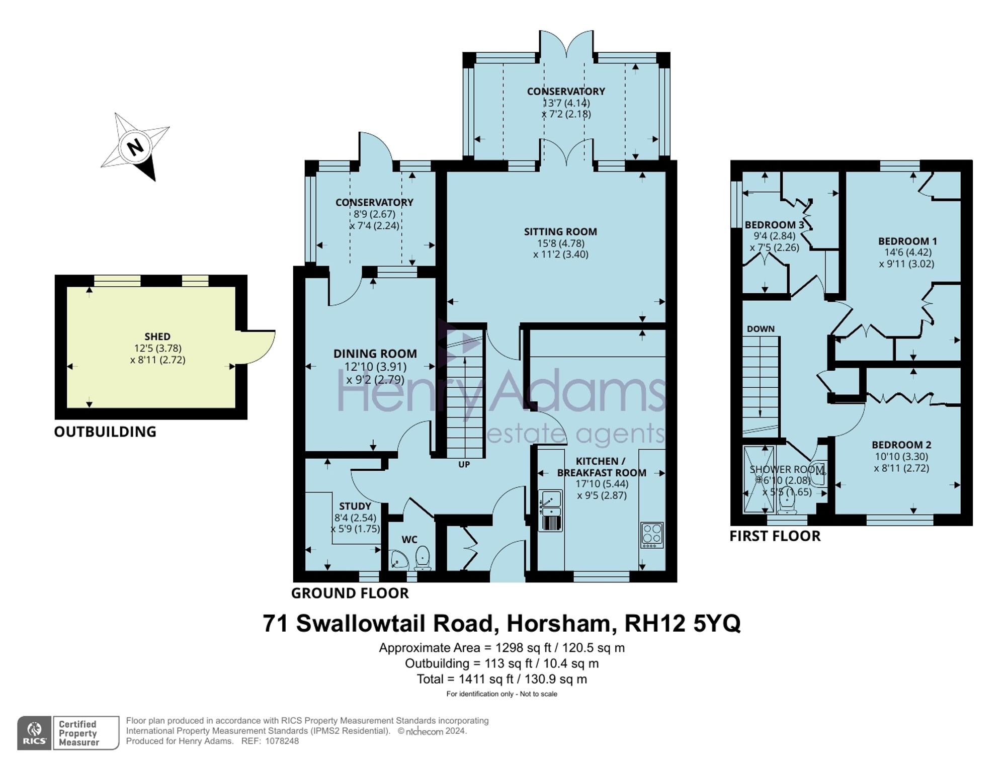Swallowtail Road, Horsham RH12, 3 bedroom end terrace house for sale