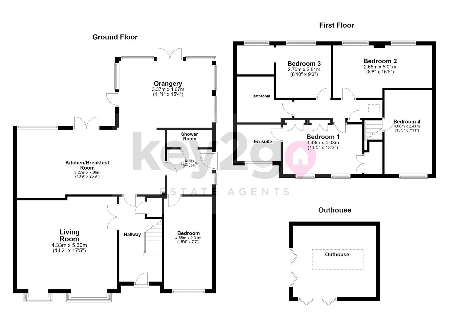 1, Dalby Gardens, Sheffield floorplan
