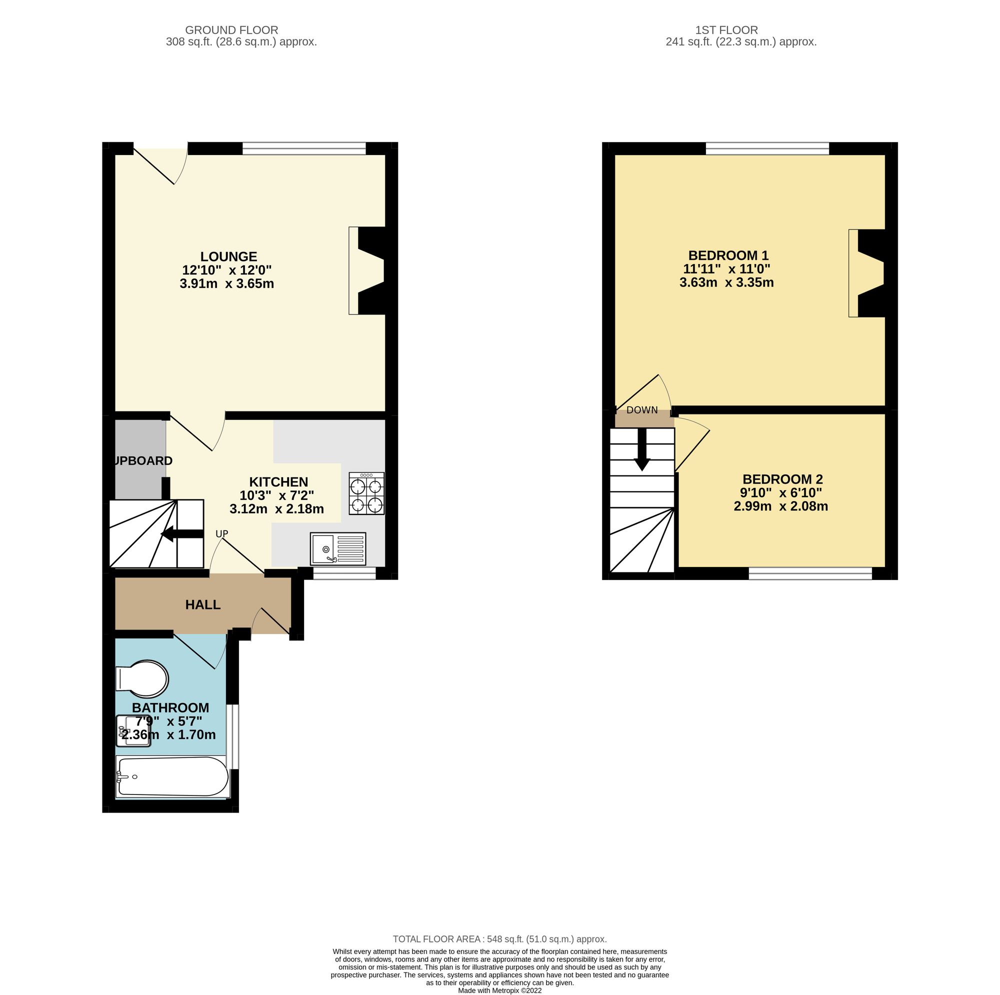 5 Dewsbury Cottages, York floorplan