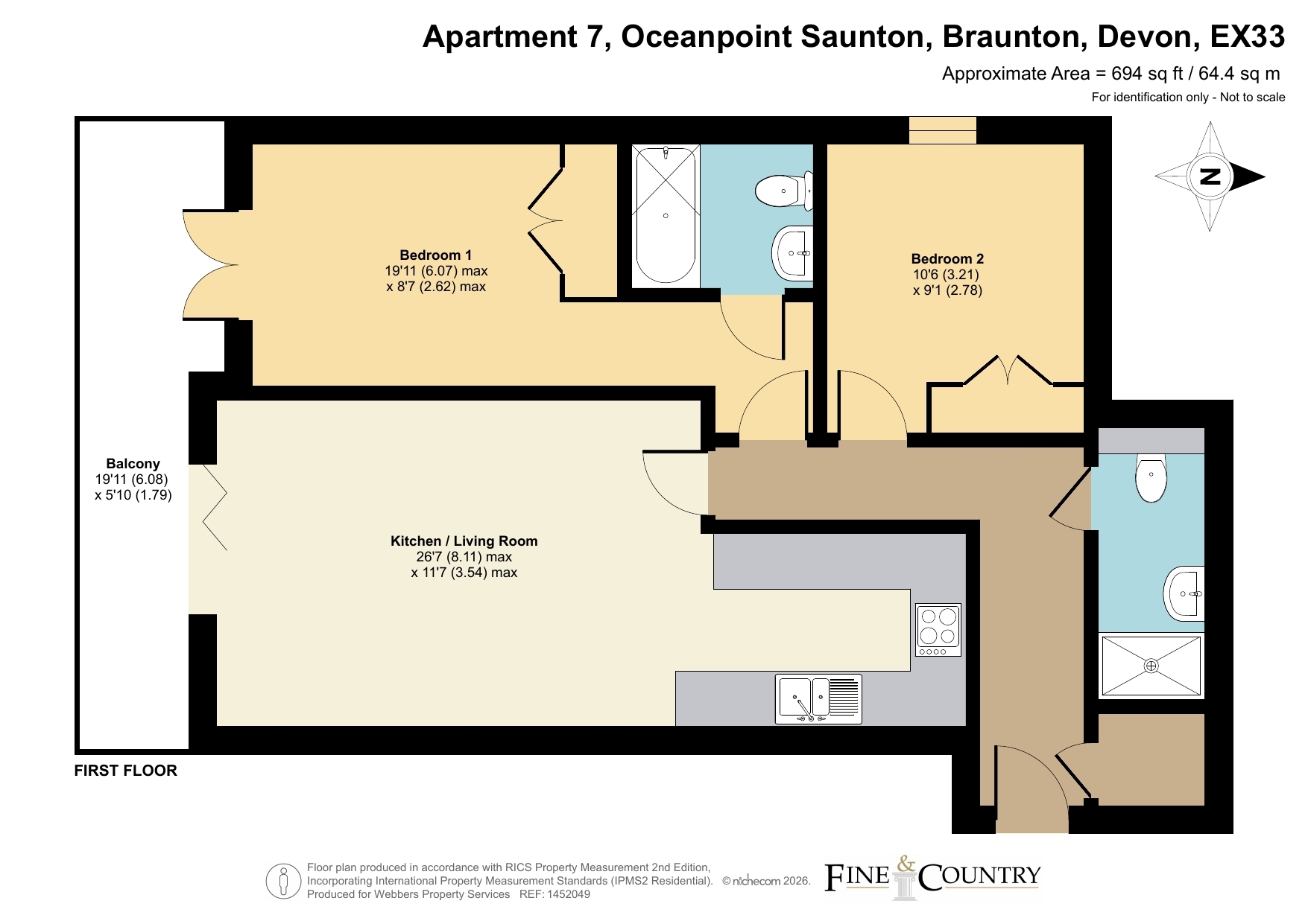 Apartment 7, Oceanpoint,, Saunton, Devon floorplan