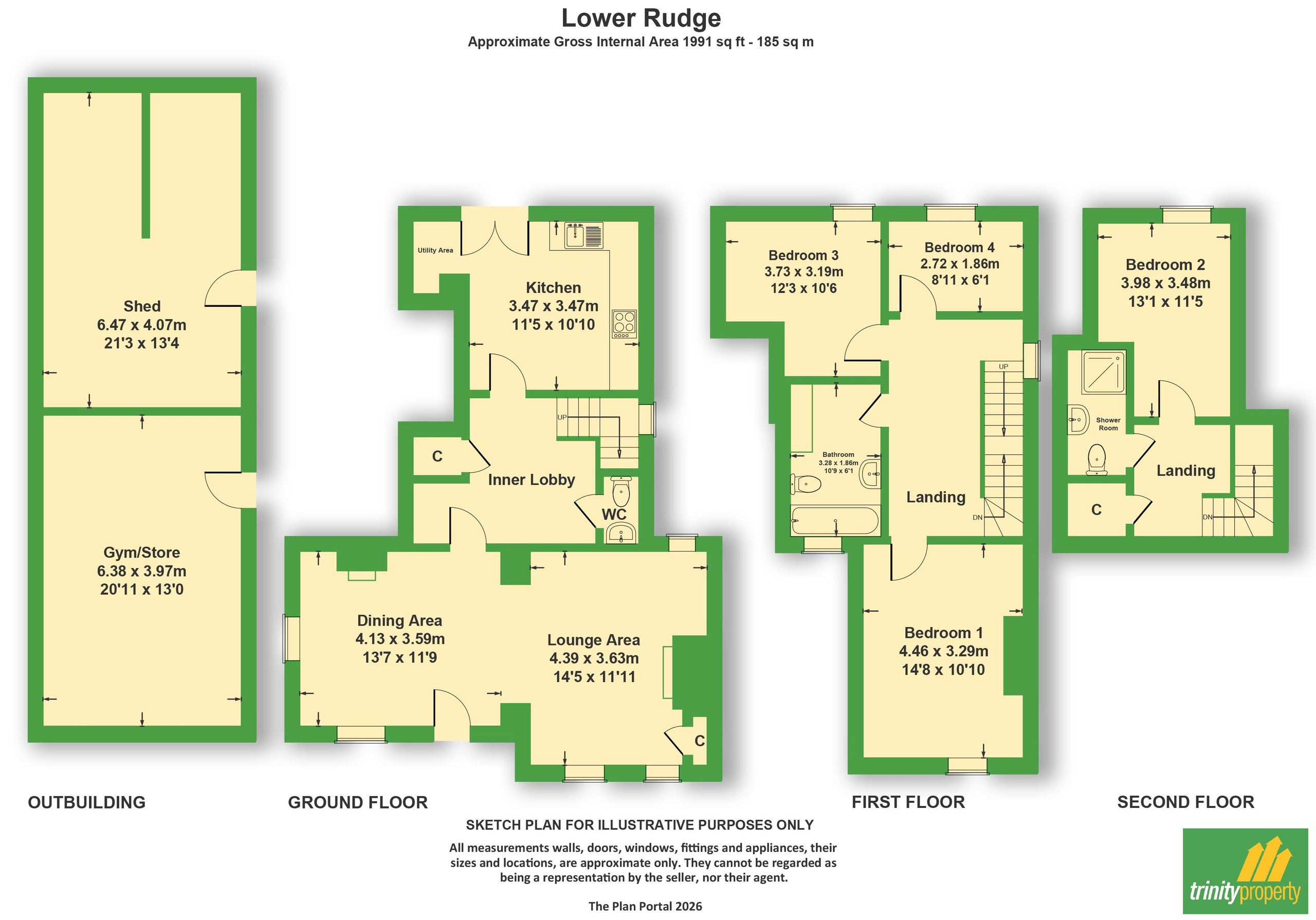 2 Lower Rudge, Wolverhampton floorplan