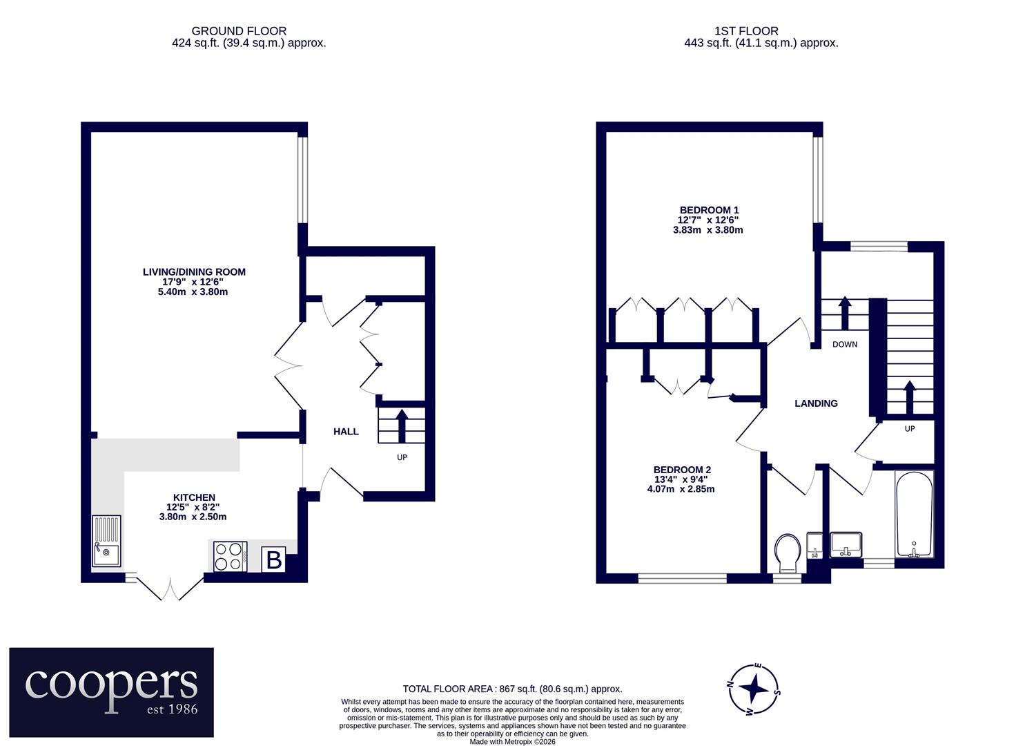 93, Cobden Close, Uxbridge floorplan