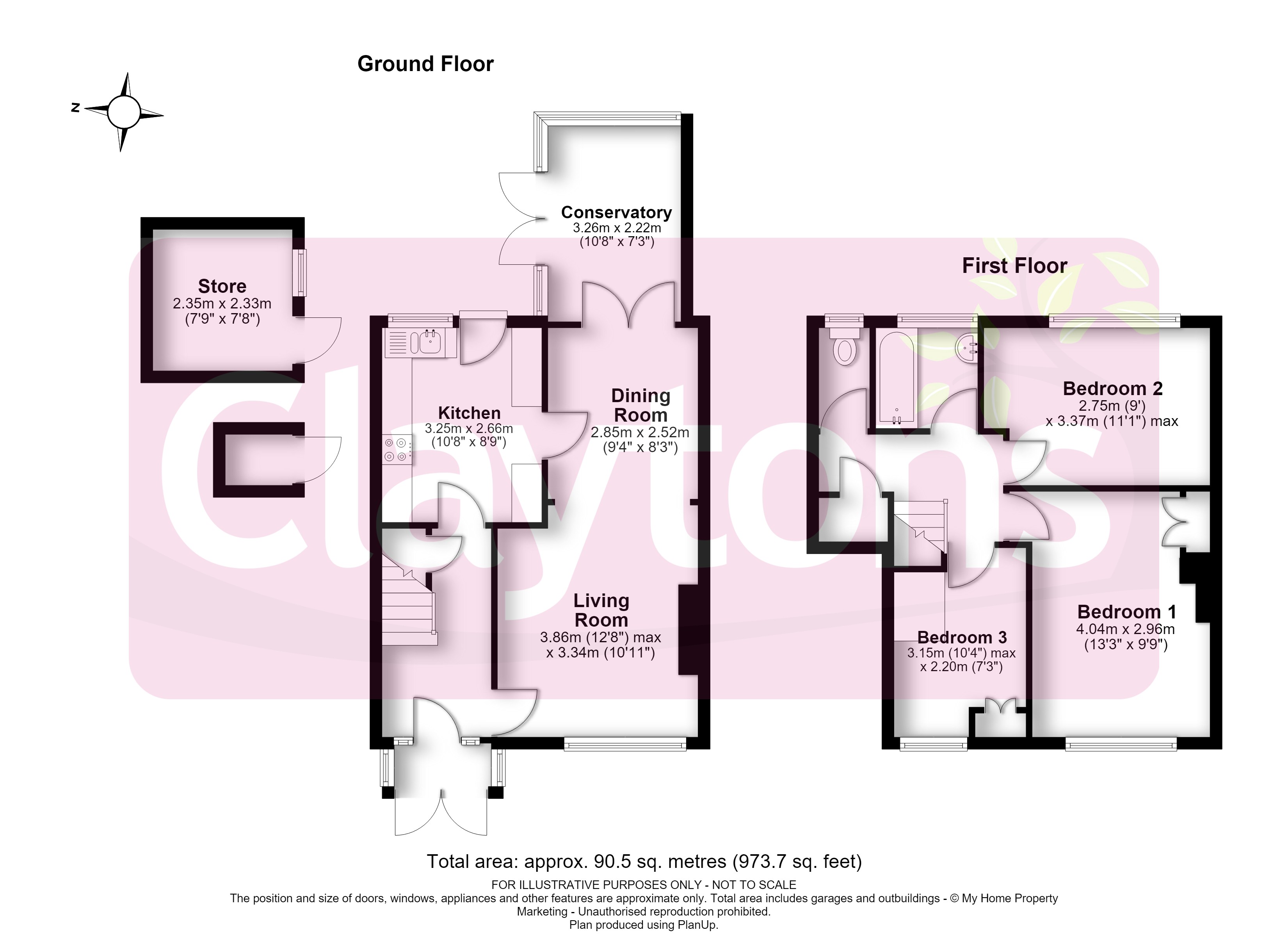 53, The Gossamers, Watford floorplan