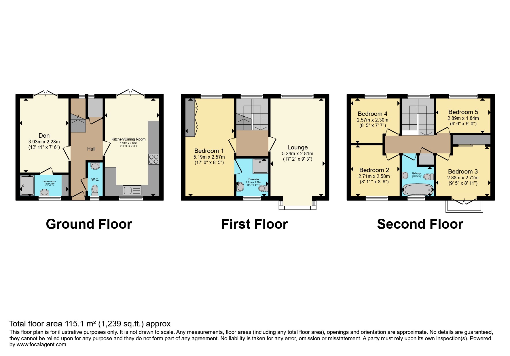 58, Warren House Road, Castleford floorplan